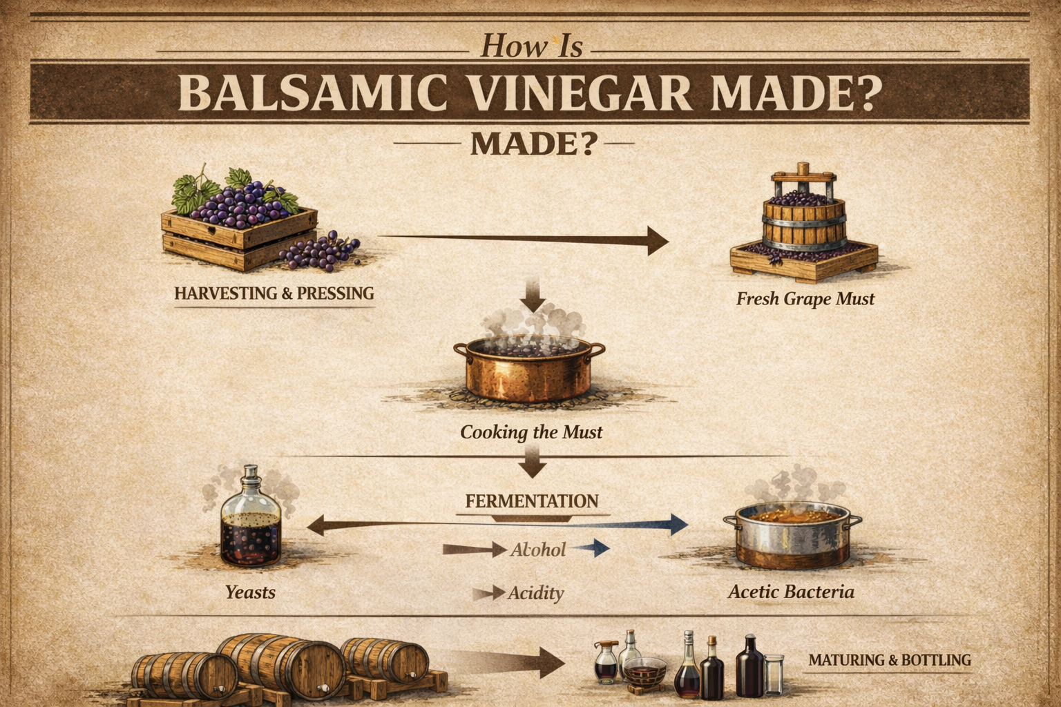 HOW BALSAMIC VINEGAR IS MADE
